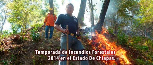 Temporada de Incendios Forestales 2014 en el Estado De Chiapas.